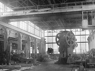 Montagebereich im Jahr 1935