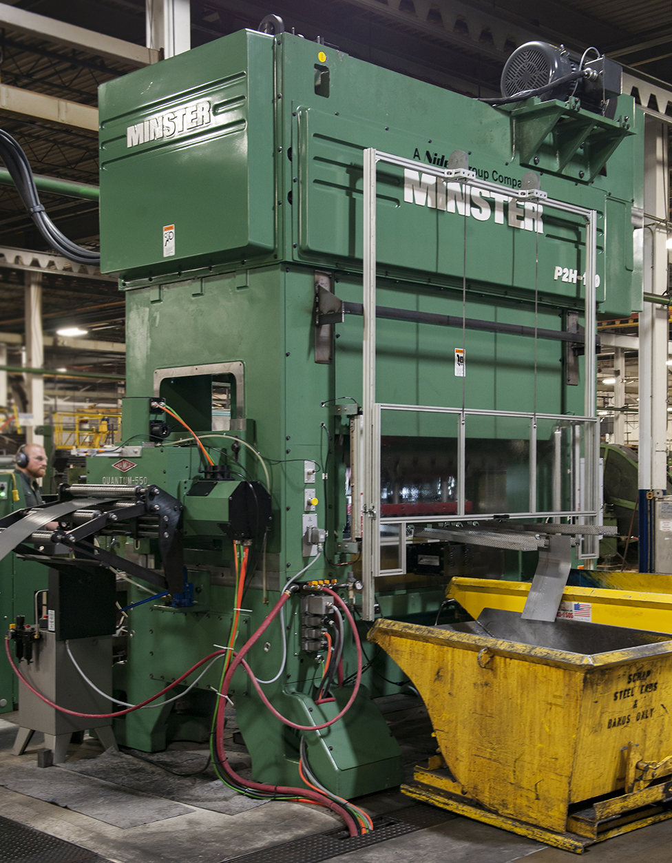 Minster P2H-160 Press and Vamco feed